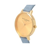 Olivia Burton Women's Blue Synthetic Leather Watch - One Size thumbnail