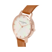 Olivia Burton Women's Brown Synthetic Leather Watch - One Size thumbnail