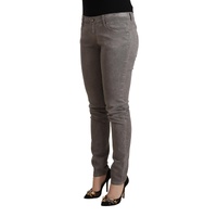 Acht Women's Gray Cotton Low Waist Skinny Push Up Denim Jeans - W26 US thumbnail