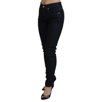 Acht Women's Dark Blue Low Waist Slim Fit  Denim Jeans - W26 US thumbnail