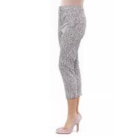 Cotton Ankle Trousers with Fantasy Design and Four Pockets 42 IT Women thumbnail