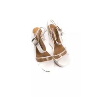 Transparent Band Wedge Sandal with Ankle Strap and Platform 36 EU Women thumbnail
