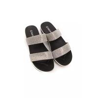 Two Strap Rhinestone Low Sandal with 4cm Heel 39 EU Women thumbnail