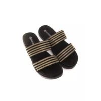 Rhinestone-Embellished Low Sandal with Double Straps 40 EU Women thumbnail