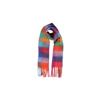 Pieces Women's Orange Recycled Polyester Scarf - One Size thumbnail