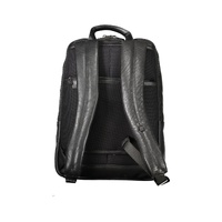 Piquadro Men's Black Leather Backpack - One Size thumbnail