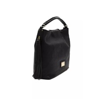Pompei Donatella Women's Elegant Black Leather Shoulder Bag - One Size thumbnail
