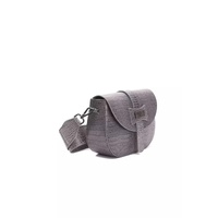 Pompei Donatella Women's Elegant Crocodile-Print Leather Crossbody Bag - One Size thumbnail