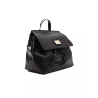 Pompei Donatella Women's Chic Convertible Croc-Print Leather Bag - One Size thumbnail