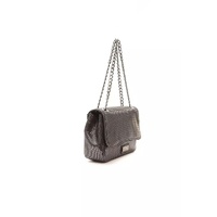 Pompei Donatella Women's Elegant Gray Leather Crossbody Bag - One Size thumbnail