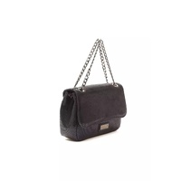 Pompei Donatella Women's Chic Blue Leather Crossbody Elegance - One Size thumbnail