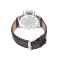 Police Men's Brown Leather Watch - One Size thumbnail