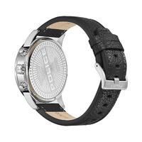 Police Men's Black Leather Watch - One Size thumbnail