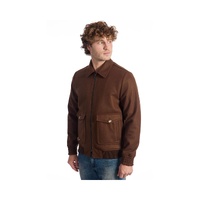 Roberto Pepe Luxury Men's Brown Viscose Jacket - 48 IT thumbnail