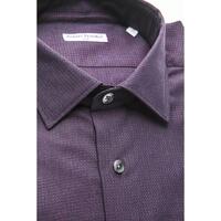 Robert Friedman Men's Burgundy Cotton Shirt - L thumbnail