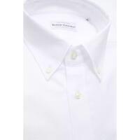 Robert Friedman Men's White Cotton Shirt - M thumbnail