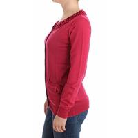 Authentic John Galliano Pink Wool Cardigan with Logo Details S Women thumbnail