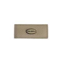 Authentic Dolce & Gabbana Beige Leather Money Bar Clip One Size Men thumbnail