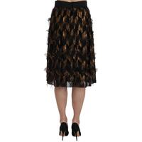Elastic High Waist Skirt with Logo Details 44 IT Women thumbnail