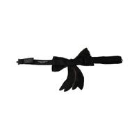 Dolce & Gabbana Gold-Tone Silk Rhinestone Bow Tie One Size Women thumbnail