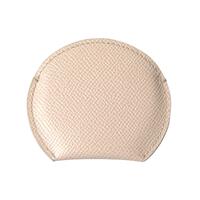 Dolce & Gabbana Women's Beige Calfskin Leather Round Logo Hand Mirror Holder - One Size thumbnail