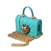 Dolce & Gabbana Women's Turquoise Silicone Devotion Heart Cover Bag Airpods Case - One Size thumbnail