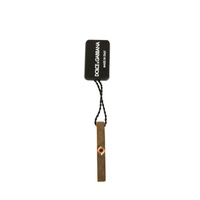 Dolce & Gabbana Men's Gold Tone Brass Crystal Branded Tie Clip Bar - One Size thumbnail