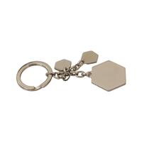 GF FERRE Keychain with Logo Engraved Metal Hardware One Size Men thumbnail