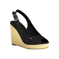 Tommy Hilfiger Women's Black Cotton  Sandal - 40 EU thumbnail
