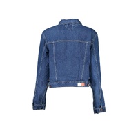 Tommy Hilfiger Women's Blue Cotton Jackets & Coat - S thumbnail