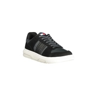 Tommy Hilfiger Men's Black Leather  Sneaker - 40 EU thumbnail