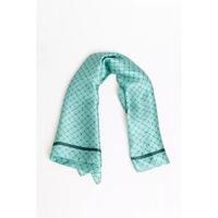 70s-Inspired Silk Foulard with All-over Print One Size Women thumbnail