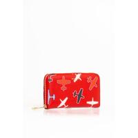 Trussardi Women's Red Leather Wallet - One Size thumbnail