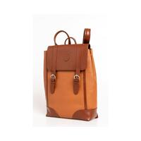 Trussardi Men's Brown Leather Backpack - One Size thumbnail
