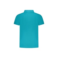 Trussardi Men's Light Blue Cotton Polo Shirt - L thumbnail