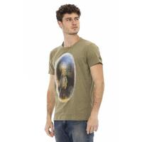 Short Sleeve T-shirt with Round Neck and Front Print M Men thumbnail