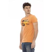 Short Sleeve T-shirt with Round Neck and Front Print M Men thumbnail