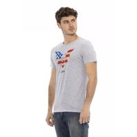 Short Sleeve Round Neck T-shirt with Front Print M Men thumbnail