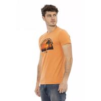 Short Sleeve T-shirt with Round Neck and Front Print M Men thumbnail
