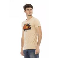 Short Sleeve T-shirt with Round Neck and Front Print L Men thumbnail