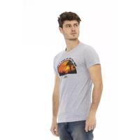 Short Sleeve T-shirt with Round Neck and Front Print L Men thumbnail