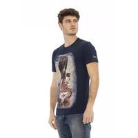 Short Sleeve T-shirt with Round Neck and Front Print 3XL Men thumbnail