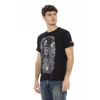 Short Sleeve Round Neck T-shirt with Front Print M Men thumbnail