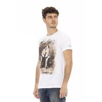 Short Sleeve T-shirt with Round Neck and Front Print M Men thumbnail
