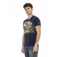 Short Sleeve T-shirt with Round Neck and Front Print 3XL Men thumbnail