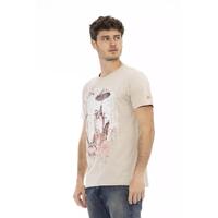 Front Print Short Sleeve T-shirt with Round Neck L Men thumbnail