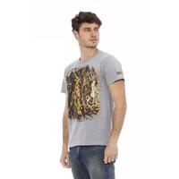 Short Sleeve T-shirt with Round Neck and Front Print L Men thumbnail