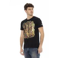 Short Sleeve T-shirt with Round Neck and Front Print L Men thumbnail
