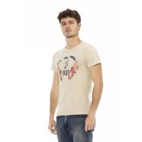 Short Sleeve T-shirt with Round Neck and Front Print - L thumbnail