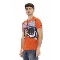 Short Sleeve Round Neck T-shirt with Front Print XL Men thumbnail